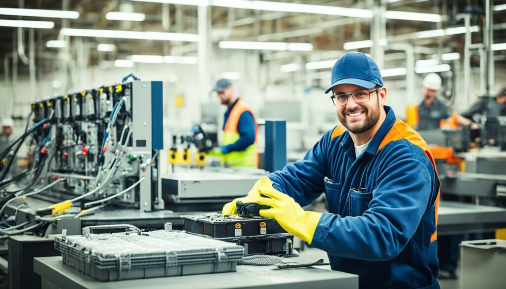 Arbeitsalltag Produktionshelfer