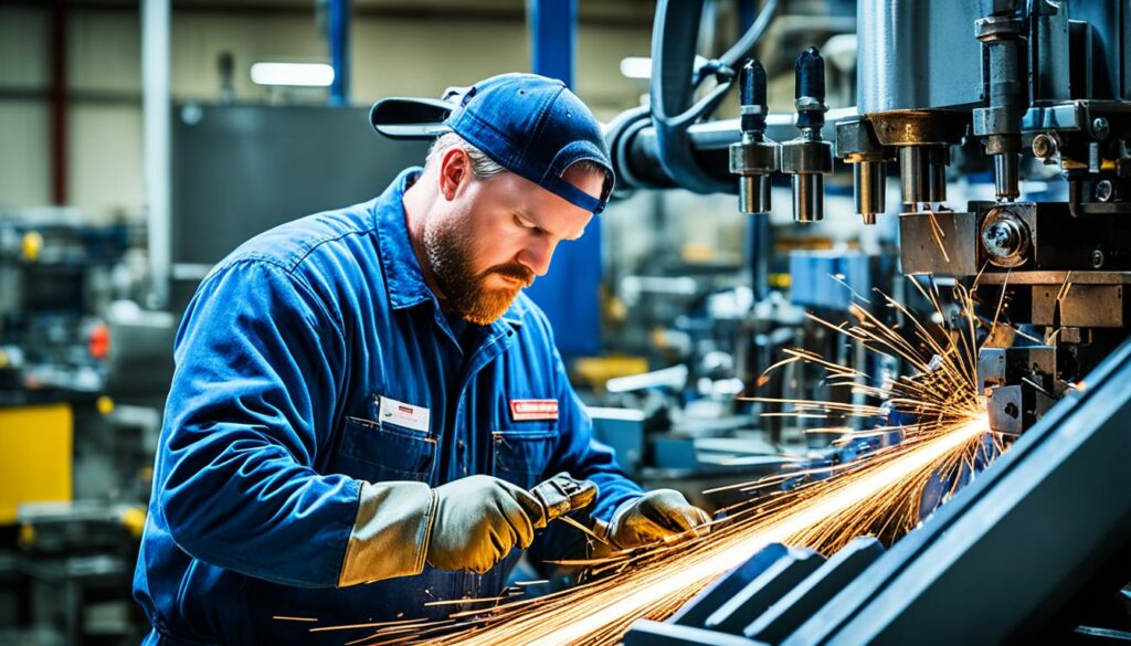 Maschinenwartung Produktionsanlage